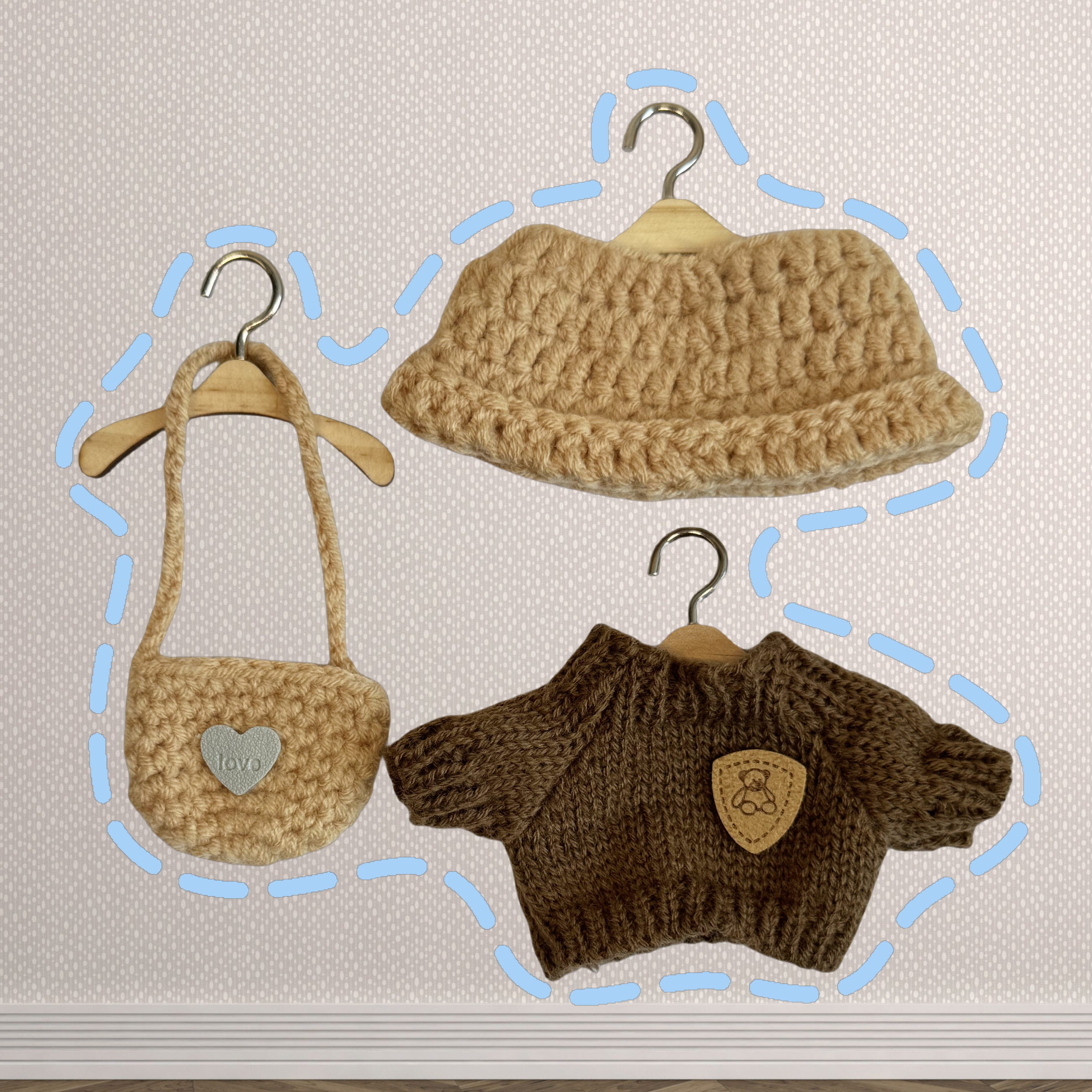 Handmade Clothes for Labubu(NO Doll)